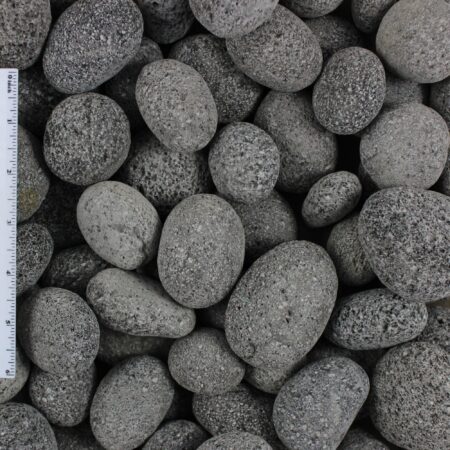 Black Lava Pebble Landscape Stone 1"-2"