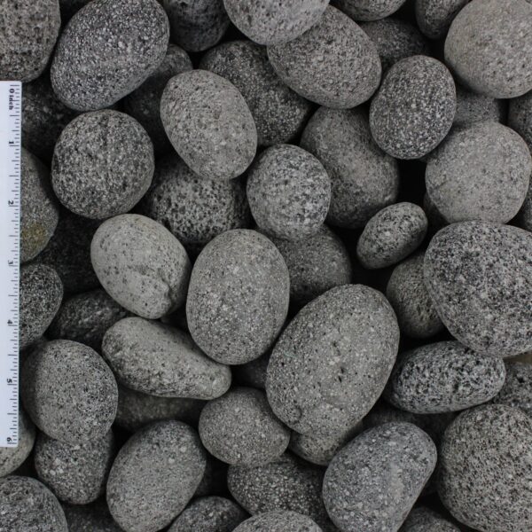 Black Lava Pebble Landscape Stone 1"-2"