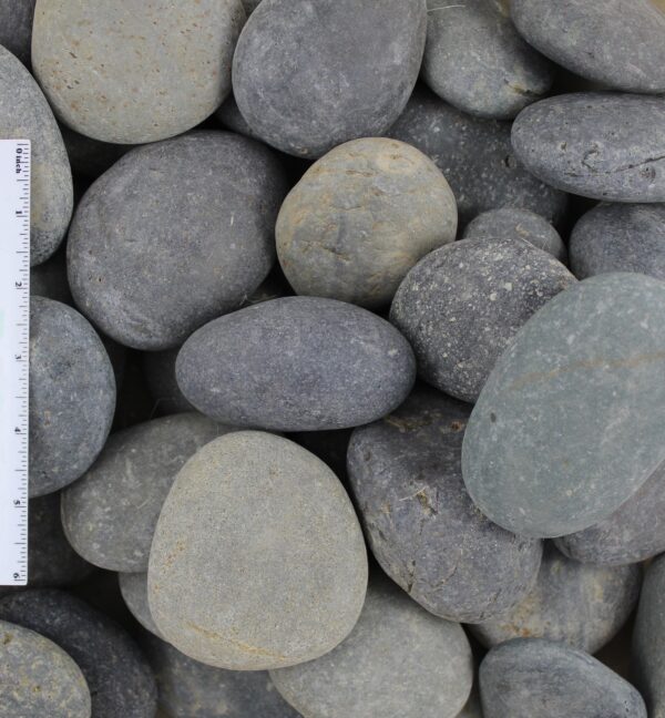 Black Mexican Beach Pebble 2-3